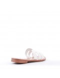 Faux suede slide