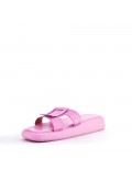 Women's flip flops in imitation leather