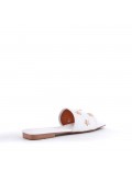 Women's flip flops in imitation leather