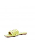 Women's flip flops in imitation leather