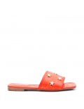 Women's flip flops in imitation leather