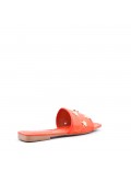 Women's flip flops in imitation leather