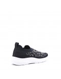 Women's mix-material sneaker without laces