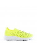 Women's mix-material sneaker without laces