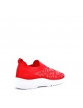 Women's mix-material sneaker without laces