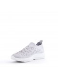 Women's mix-material sneaker without laces