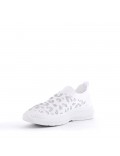 Women's mix-material sneaker without laces