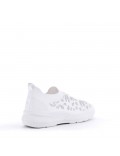 Women's mix-material sneaker without laces