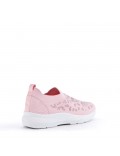 Women's mix-material sneaker without laces