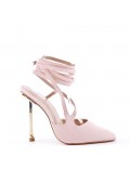 Faux leather heeled sandal