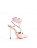 Faux leather heeled sandal