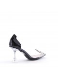 Transparent heel sandal for women