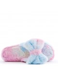 Slipper in mixed materials for women