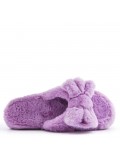 Slipper in mixed materials for women