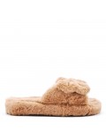 Slipper in mixed materials for women