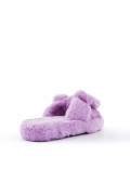 Slipper in mixed materials for women