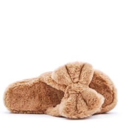 Slipper in mixed materials for women