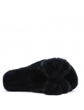 Slipper in mixed materials for women