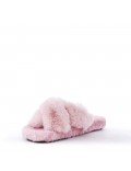 Slipper in mixed materials for women