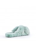 Slipper in mixed materials for women