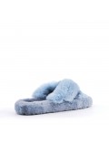 Slipper in mixed materials for women