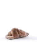 Slipper in mixed materials for women