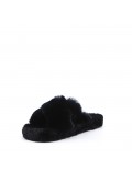 Slipper in mixed materials for women