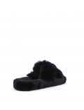 Slipper in mixed materials for women