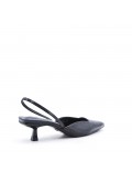 Faux leather heeled sandal