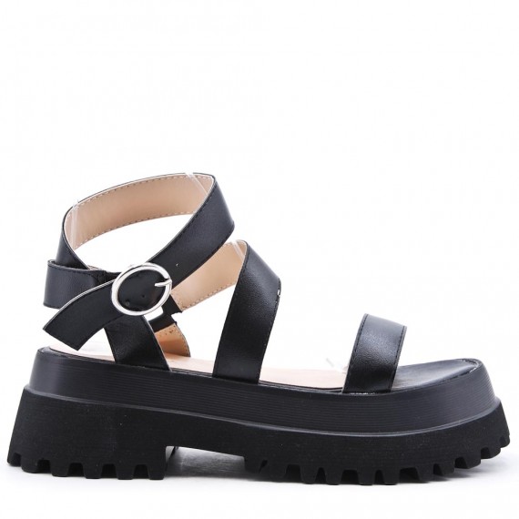 Composite sandal with platform