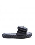 Faux leather slipper