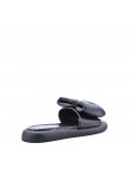 Faux leather slipper