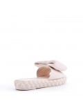 Faux leather slipper