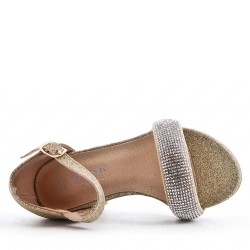 Girl's mixed materials sandal