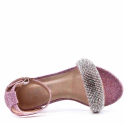 Girl's mixed materials sandal
