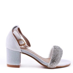 Girl's mixed materials sandal
