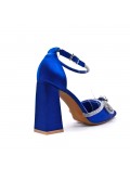 Faux leather heeled sandal