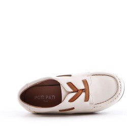 Child's moccasin in faux leather