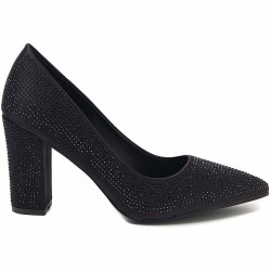 High-heeled pumps in a material mix for women