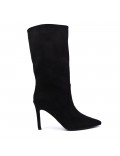 Faux leather ankle boot