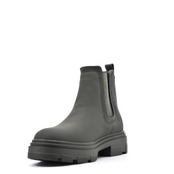 Faux leather ankle boot