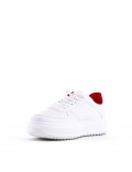 Women's faux leather sneaker