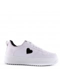 Women's faux leather sneaker