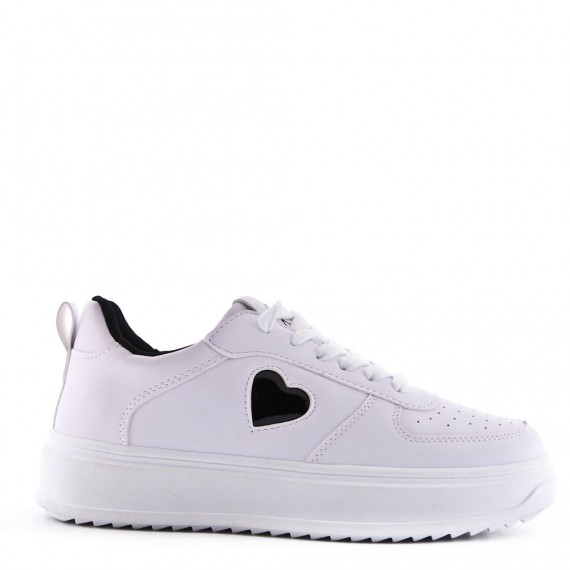 Basket en simili cuir pour femme