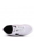 Women's faux leather sneaker