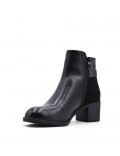 Faux leather ankle boot