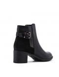 Faux leather ankle boot