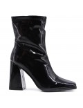 Faux leather ankle boot