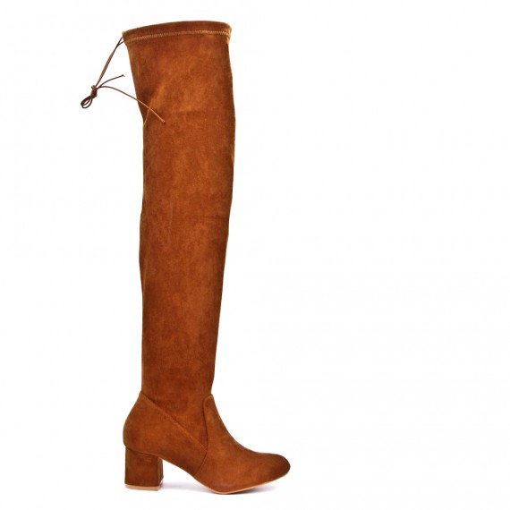 Faux suede boot