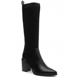 Boot in a mix of materials